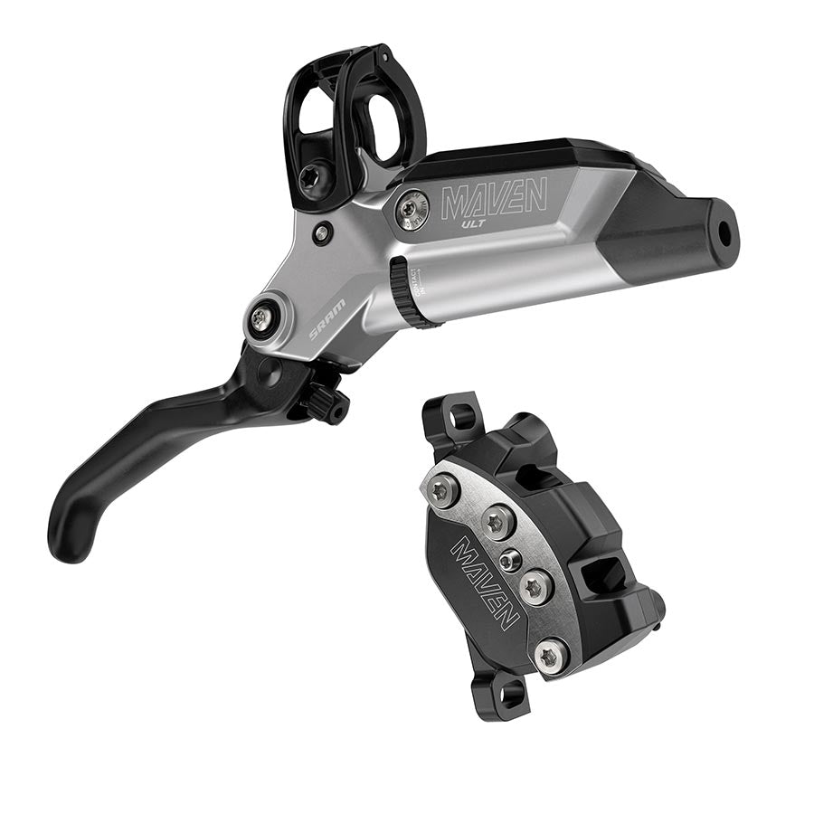 SRAM, Maven Ultimate Stealth, MTB Hydraulic Disc Brake, Post mount, Silver, Front or Rear