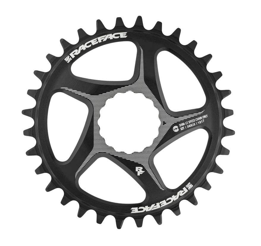 RaceFace Cinch Chainring, DM, 32t, Shimano 12, Black