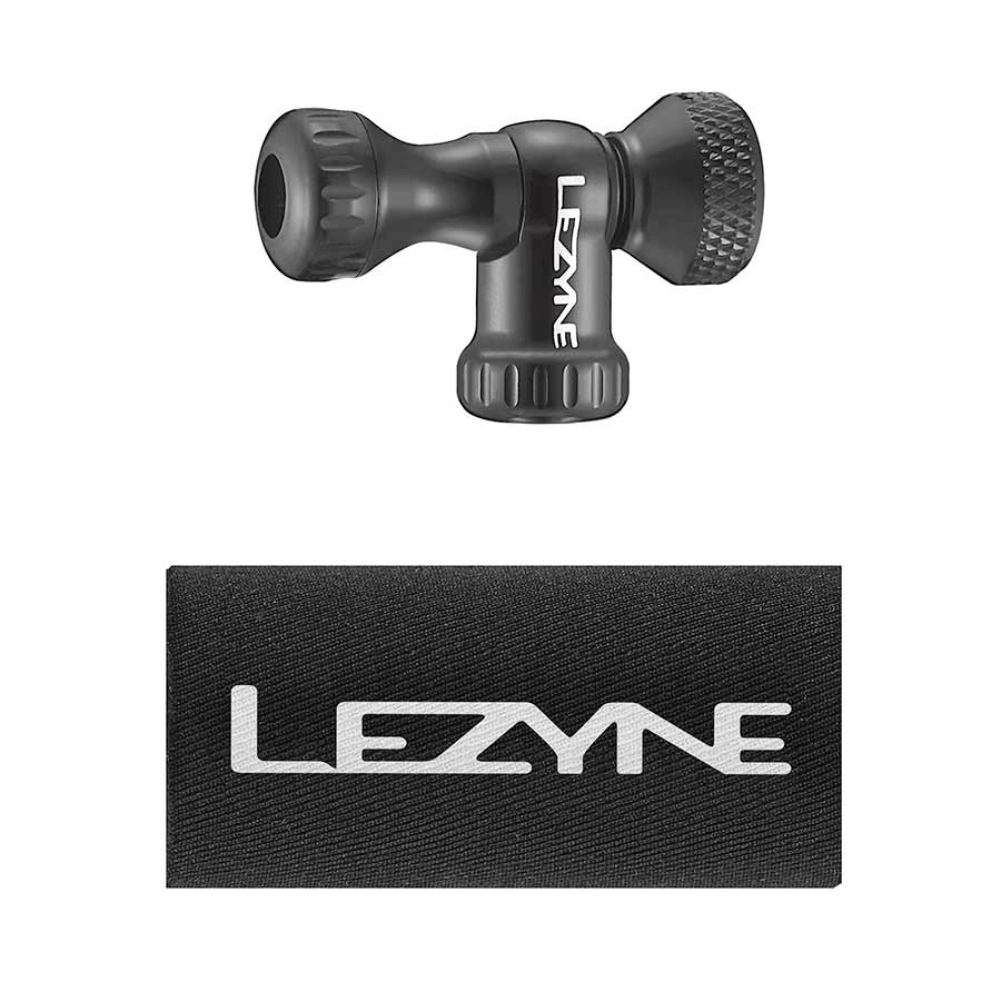 Lezyne, Control Drive CO2, CO2 Inflator, Threaded, Presta, Schrader, Black