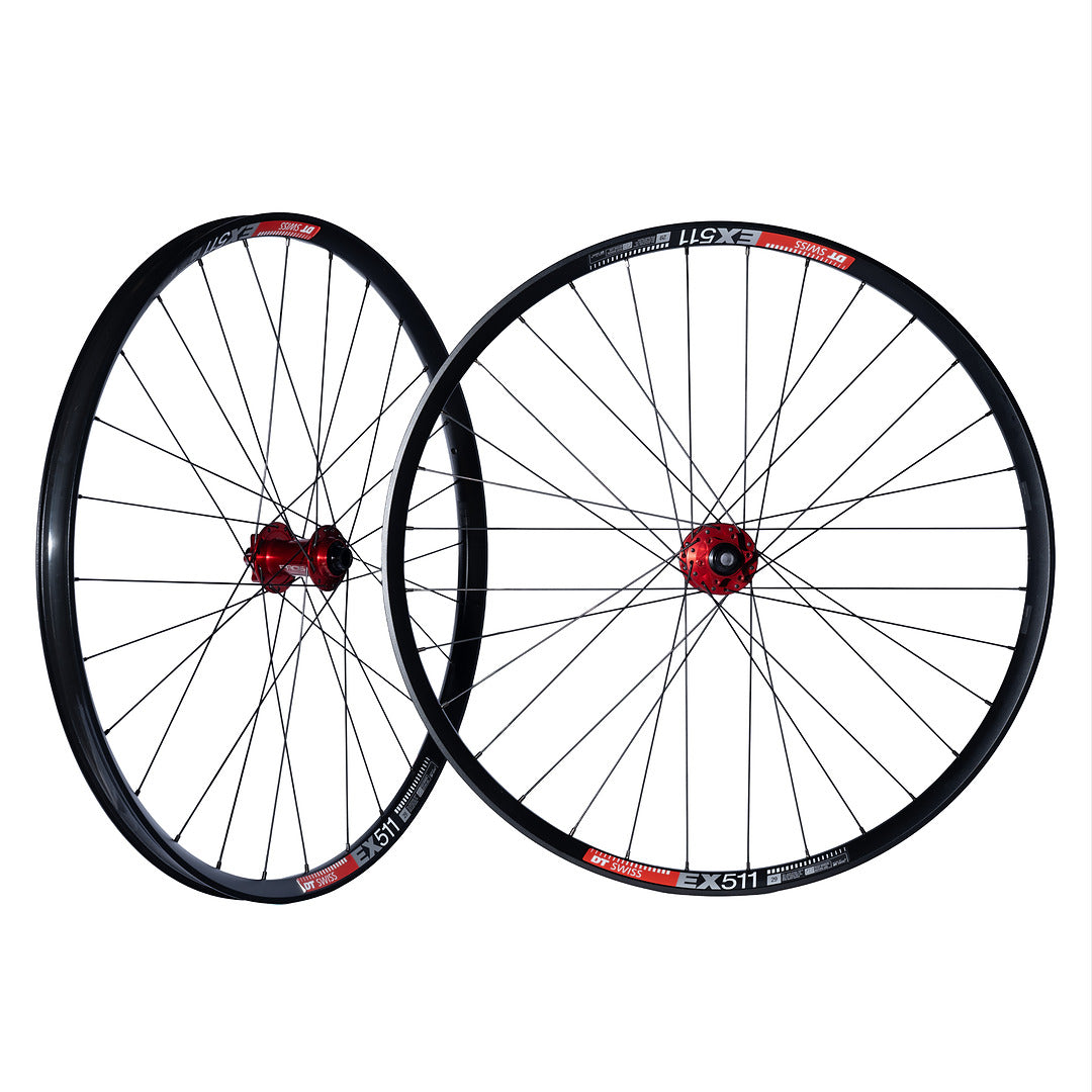 Mountain Wheelset Hope Pro 5 Red + DT Swiss EX511 Custom Alloy Wheels (Front+Rear)