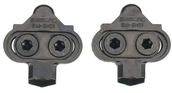 Shimano SM-SH51 SPD CLEAT SET (PAIR) SINGLE RELEASE W/O CLEAT NUT