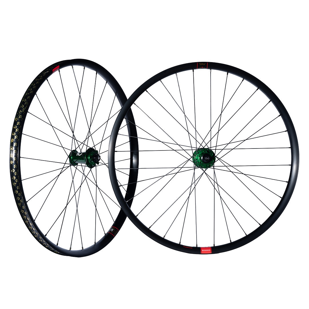 Mountain Wheelset I9 Hydra G1 Green + Reserve 30 HD AL / 30 SL AL Custom Alloy Wheels (Front+Rear)