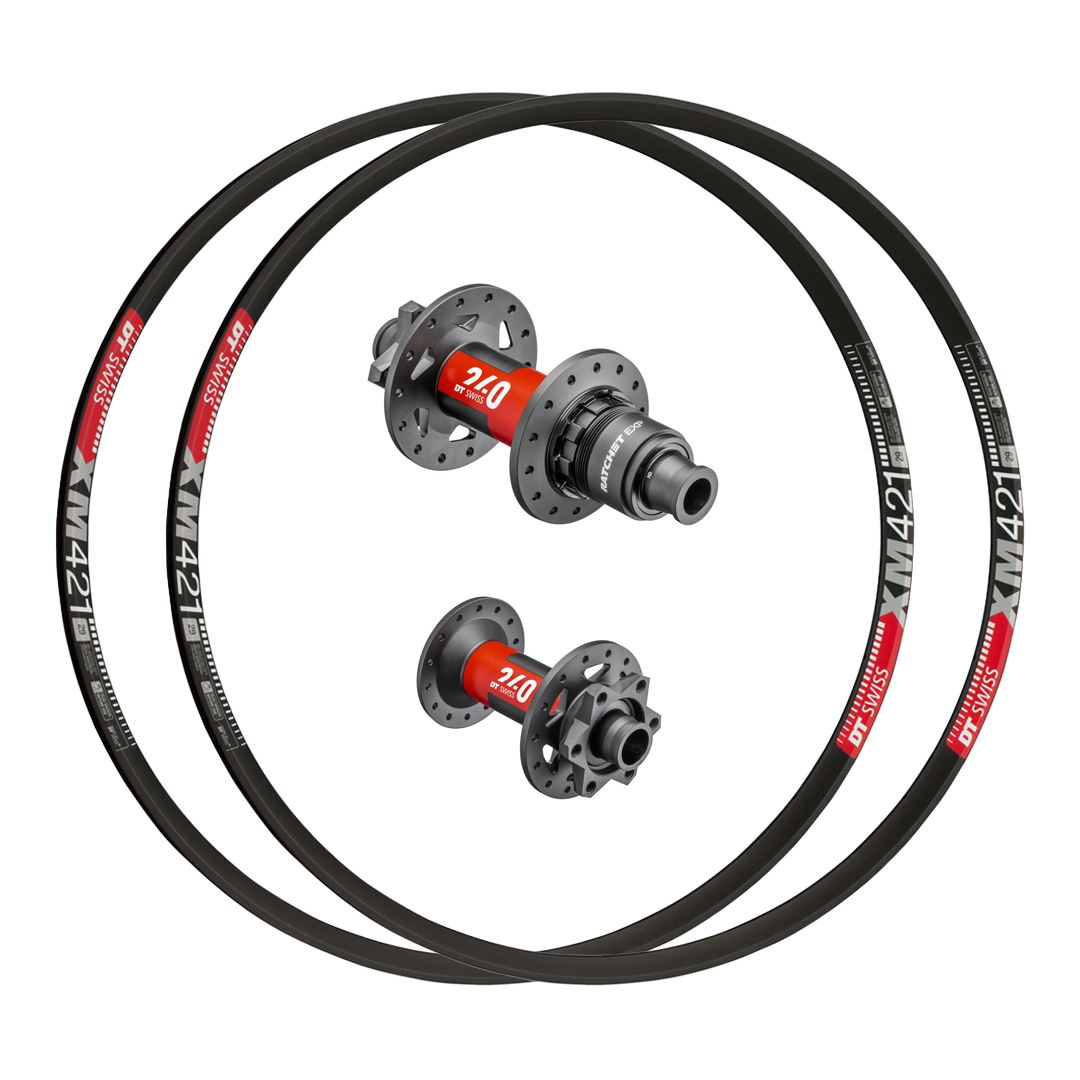 DT Swiss 240 EXP or 240 DEG + DT Swiss XM 421 Custom Alloy Wheels (Front+Rear)