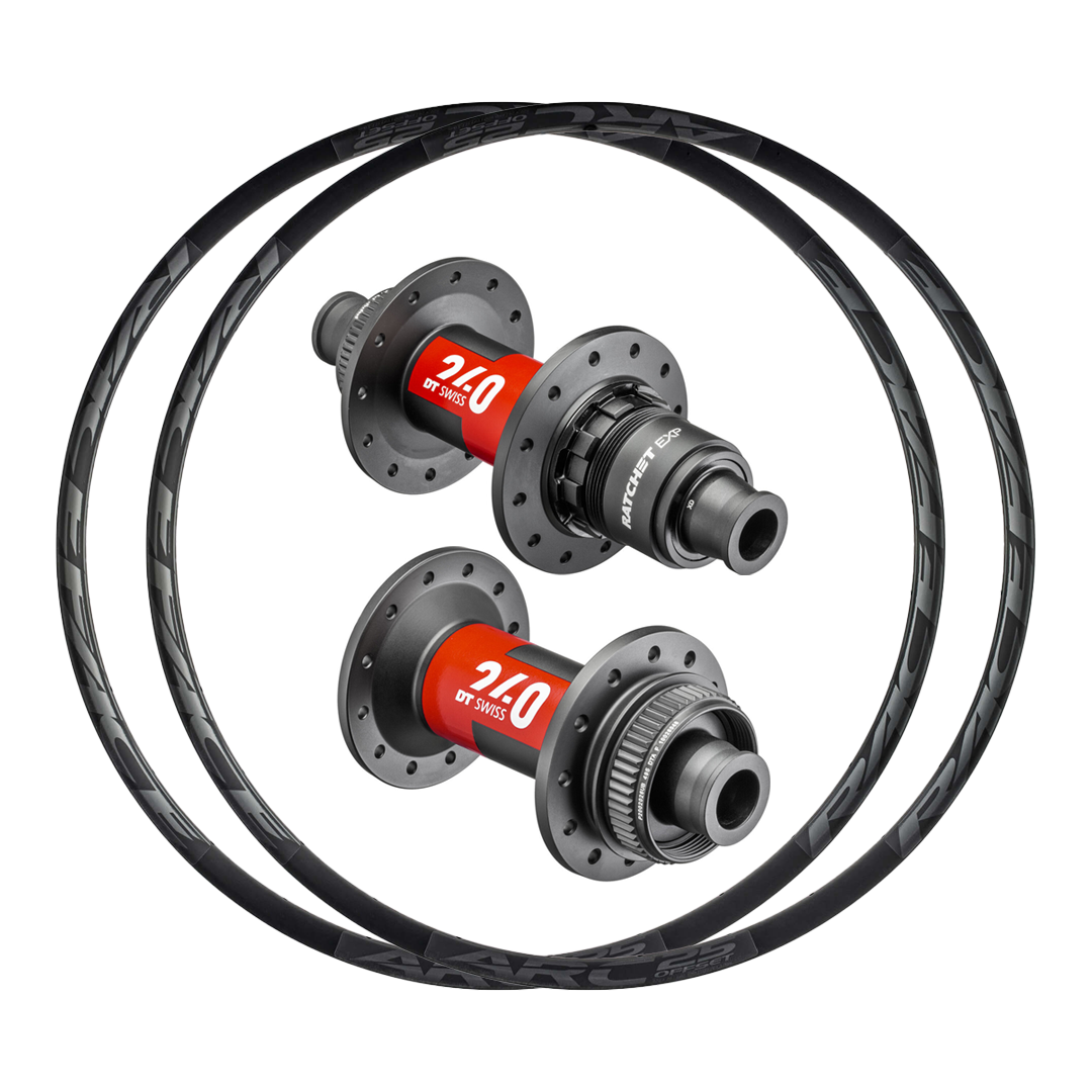 DT Swiss 240 EXP + RaceFace ARC Offset 25 Alloy Gravel Wheels (Front+Rear)