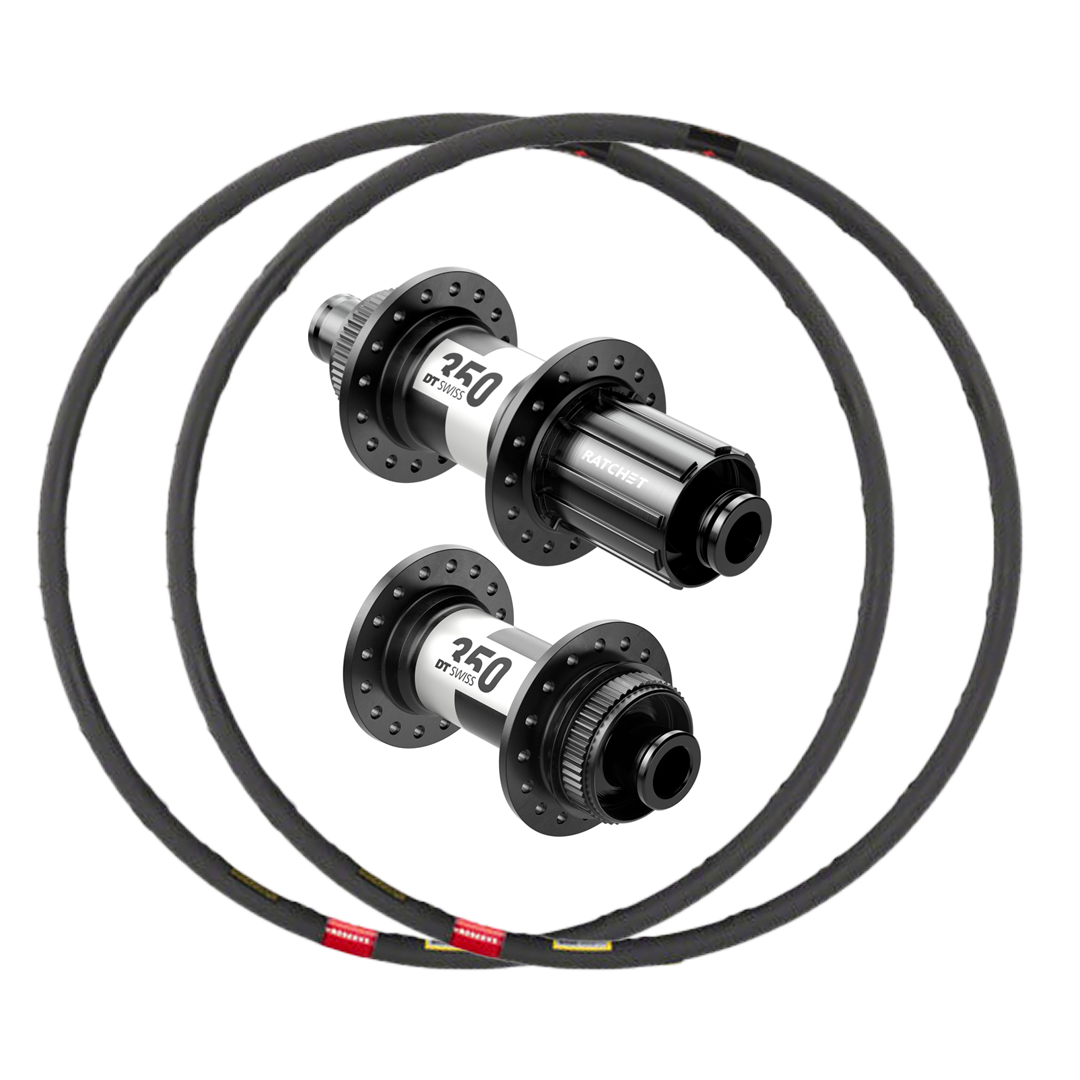 DT Swiss 350 + Reserve 30|GR Custom Alloy Gravel Wheels (Front+Rear)