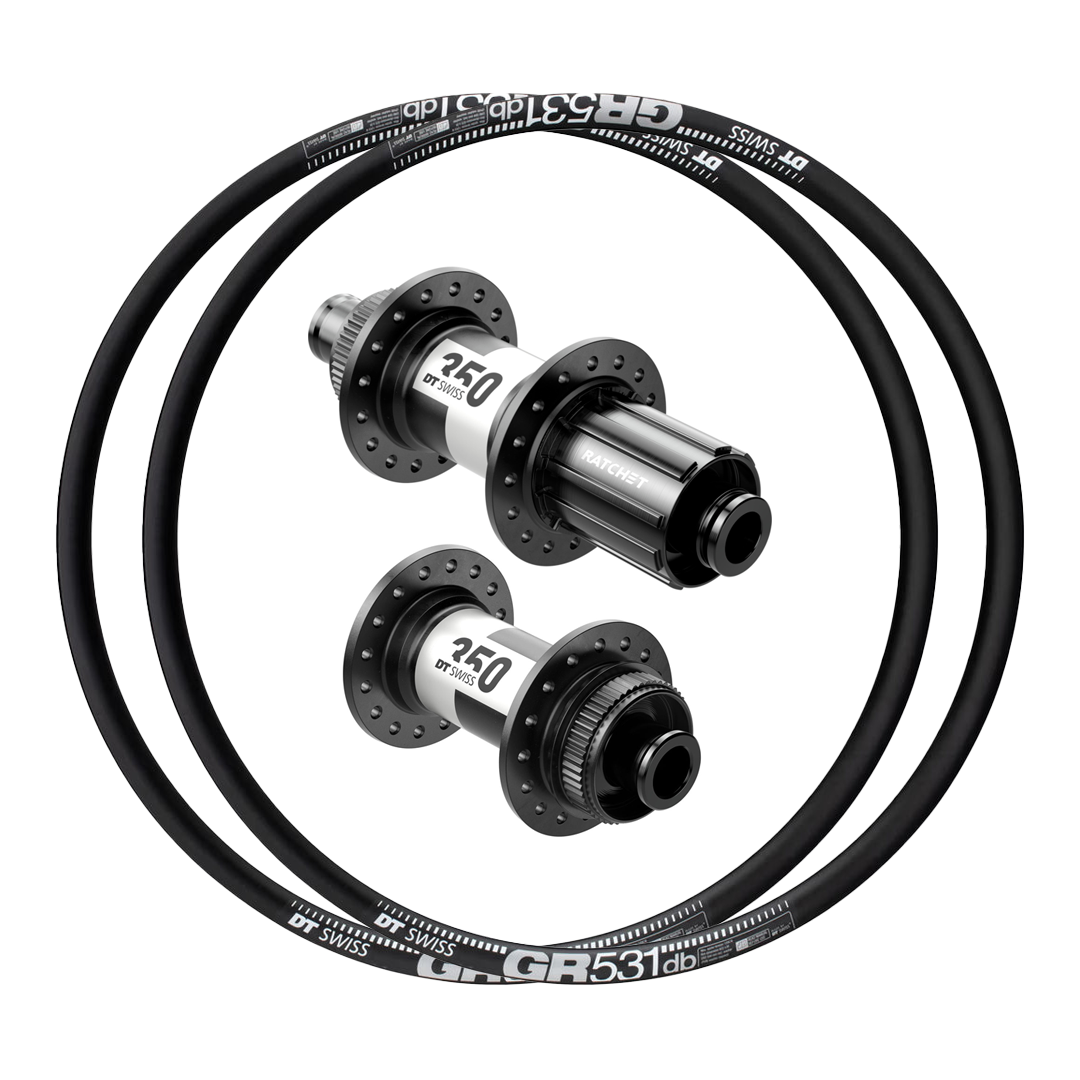 DT Swiss 350 + DT Swiss GR 531 Custom Alloy Gravel Wheels (Front+Rear)