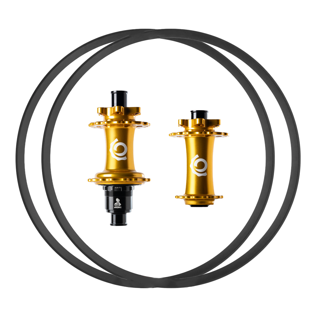 Industry Nine Hydra2 + We Are One Fuse Convergence Custom Carbon Wheels (Front+Rear) (new)