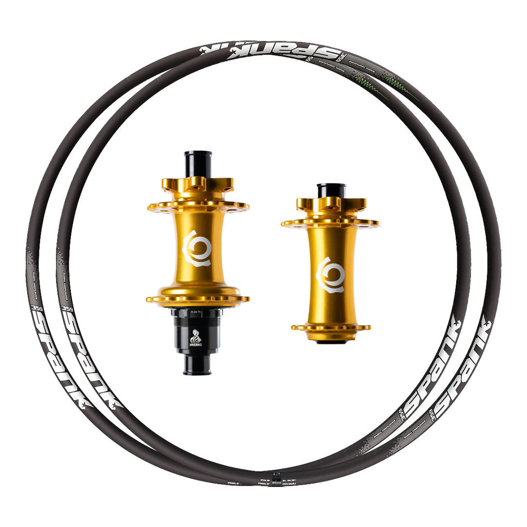 Industry Nine Hydra2 + Spank 369 (Vibrocore) Custom Alloy Wheels (Front+Rear) (new)