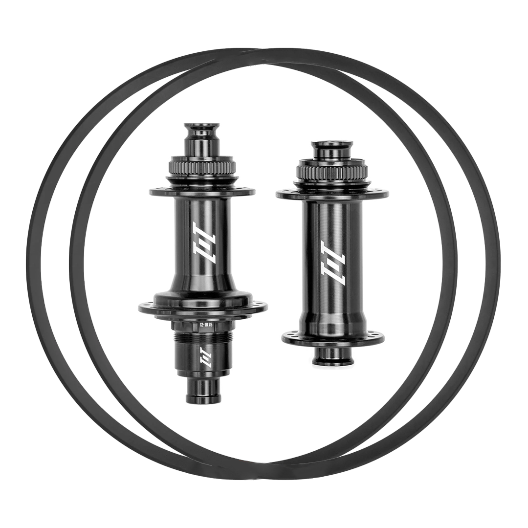 Industry Nine 1/1 + We Are One Wanderer Convergence Custom Carbon Gravel Wheels (Front+Rear)