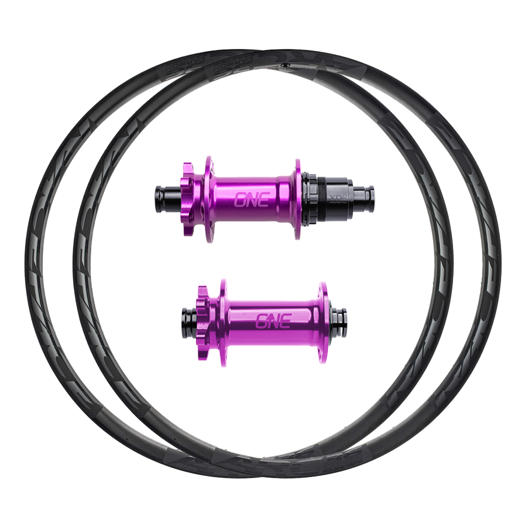 OneUp Hubs + RaceFace ARC 36 (Carbon) Custom Wheels (Front+Rear)