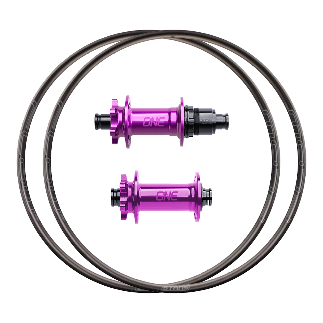 OneUp Hubs + Stan's No Tubes Flow Ex3 Custom Alloy Wheels (Front+Rear)