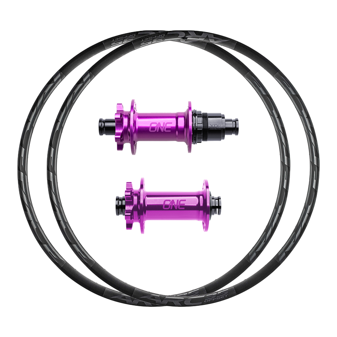 OneUp Hubs + RaceFace ARC Offset 35 (Alloy) Custom Wheels (Front+Rear)