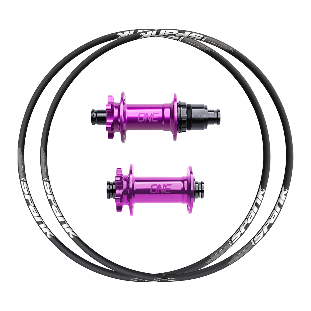 OneUp Hubs + Spank 350 Custom Alloy Wheels (Front+Rear)