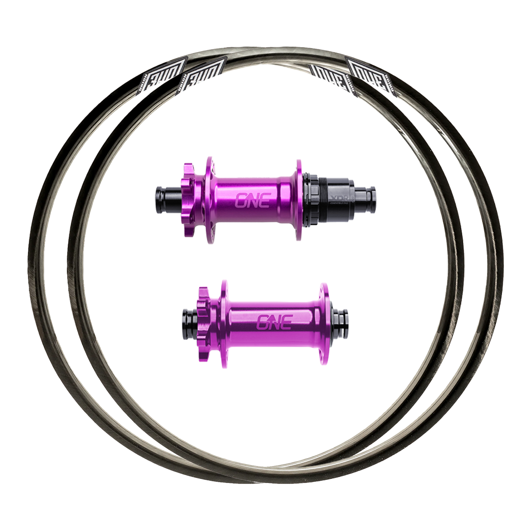 OneUp Hubs + We Are One Fuse Convergence Custom Carbon Wheels (Front+Rear)
