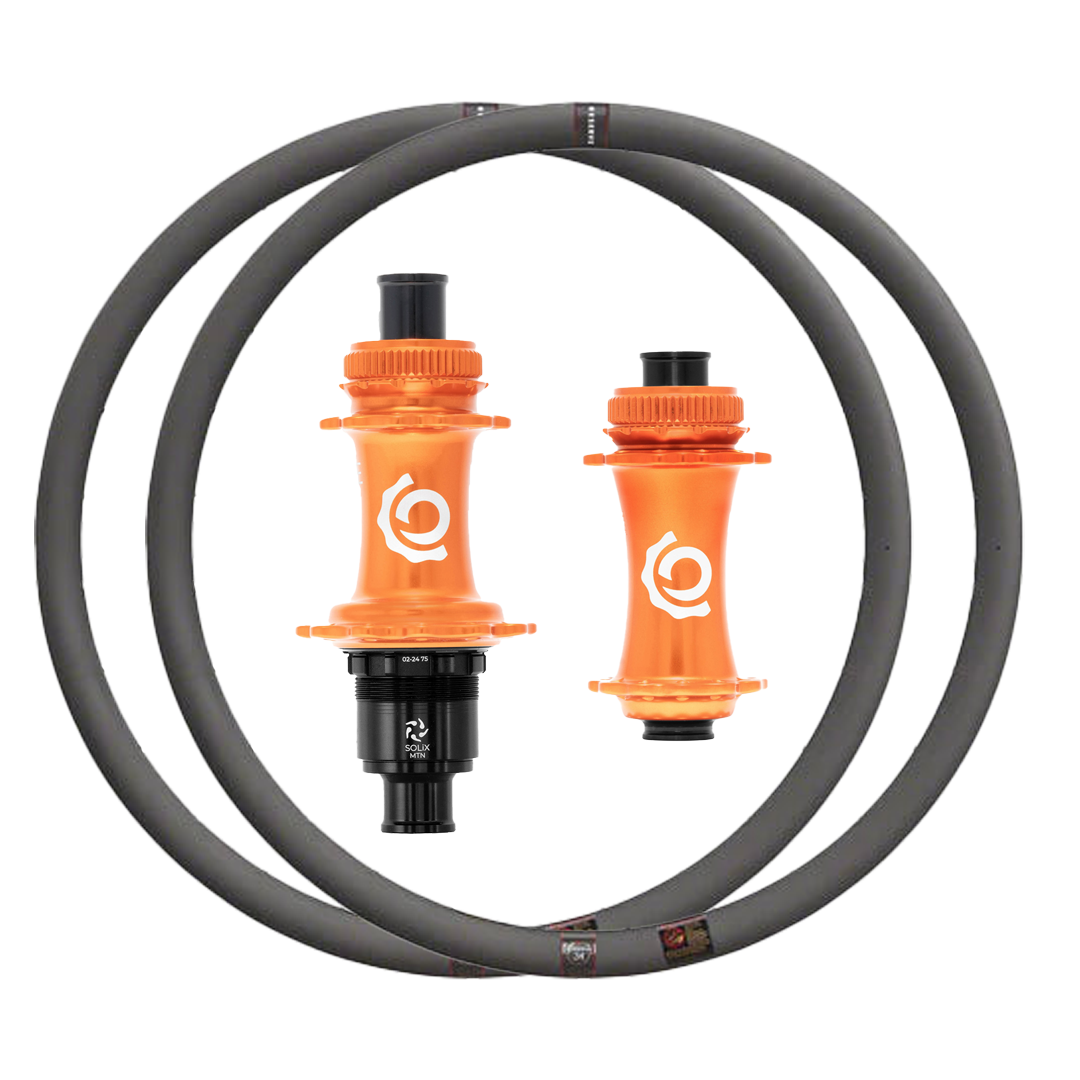 Industry Nine Solix + Reserve 40|44 GR Custom Carbon Gravel Wheels (Front+Rear)