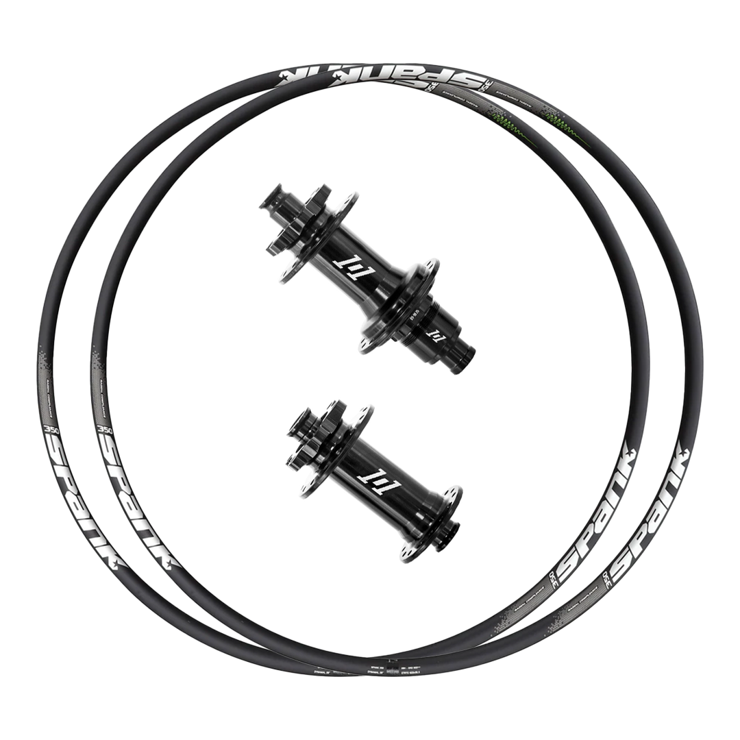 Industry Nine 1/1 + Spank 350 (Vibrocore) Custom Alloy Wheels (Front+Rear)