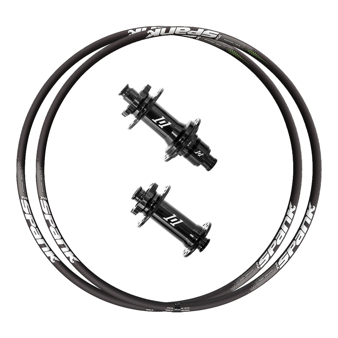 Industry Nine 1/1 + Spank 369 (Vibrocore) Custom Alloy Wheels (Front+Rear)