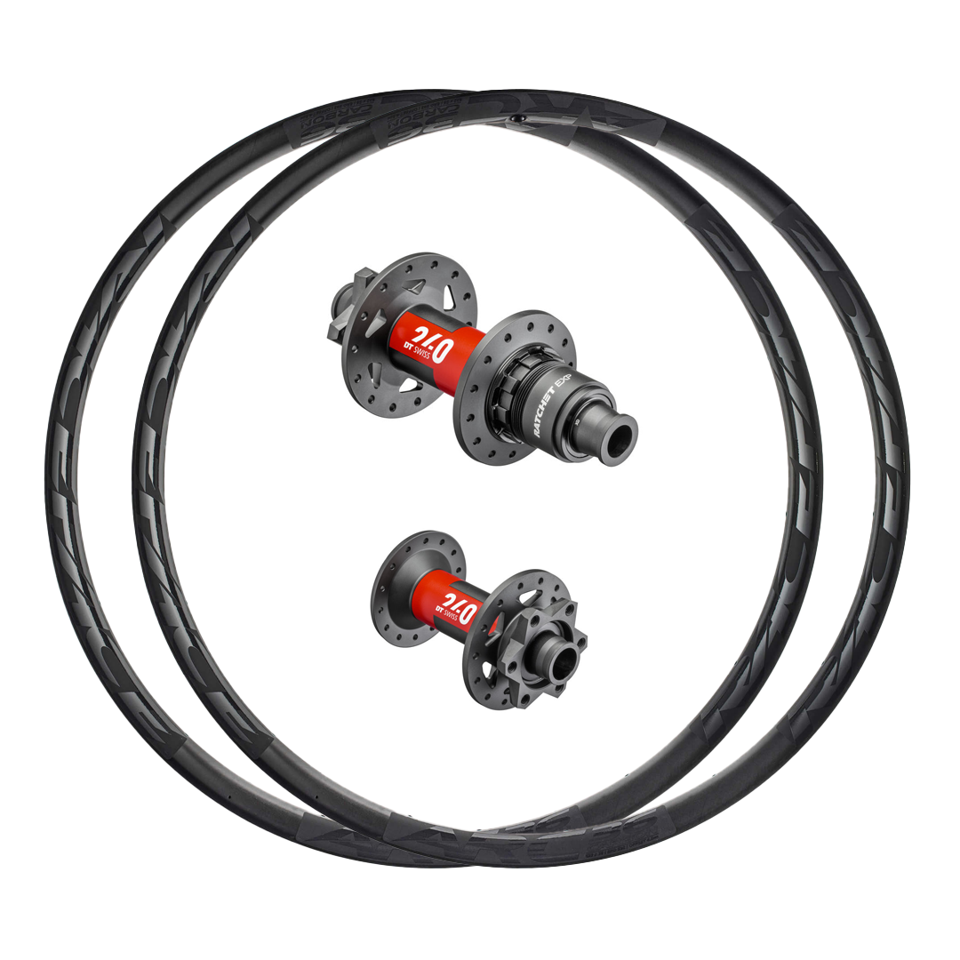 DT Swiss 240 EXP + RaceFace ARC 36 (Carbon) Custom Wheels (Front+Rear)