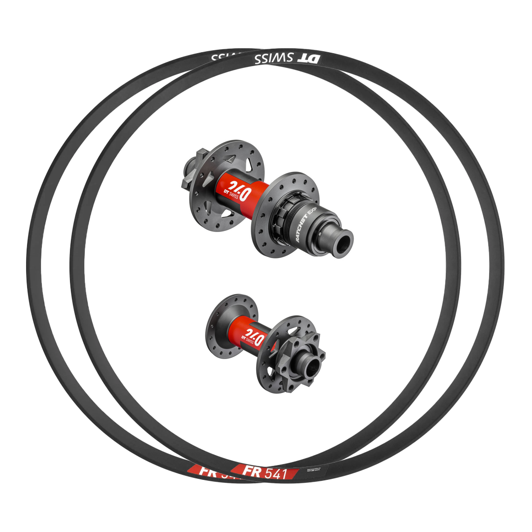 DT Swiss 240 EXP or 240 DEG + DT Swiss FR 541 Custom Alloy Wheels (Front+Rear)