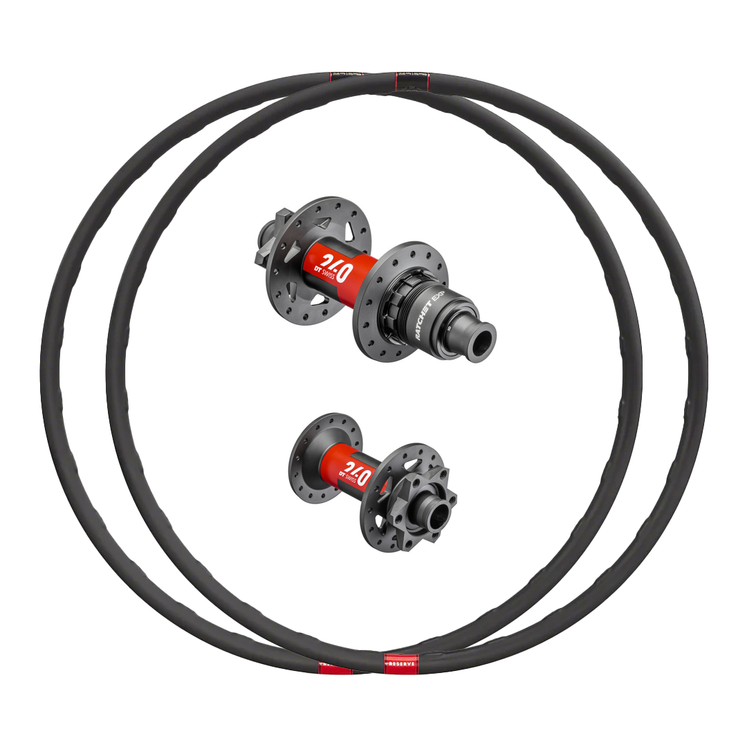DT Swiss 240 EXP + Reserve 31 DH Custom Carbon Wheels (Front+Rear)