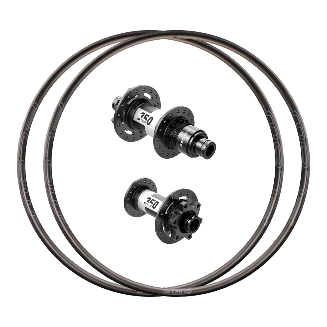 DT Swiss 350 or 350 DEG + Stan's No Tubes Flow Ex3 Custom Alloy Wheels (Front+Rear)