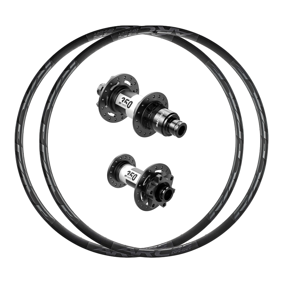 DT Swiss 350 + RaceFace ARC Offset 35 (Alloy) Custom Wheels (Front+Rear)