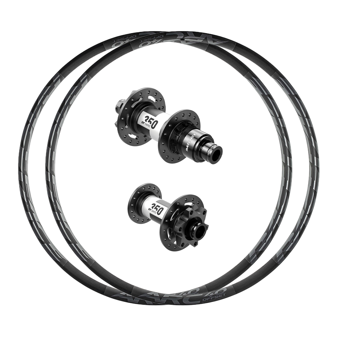 DT Swiss 350 or 350 DEG + RaceFace ARC Offset 40 (Alloy) Custom Wheels (Front+Rear)