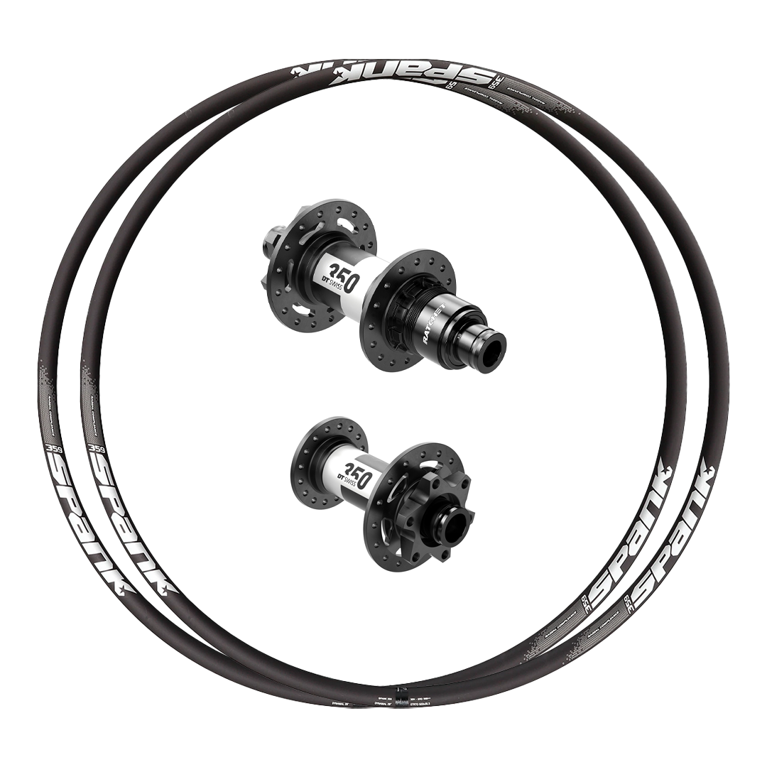 DT Swiss 350 or 350 DEG + Spank 369 Custom Alloy Wheels (Front+Rear)