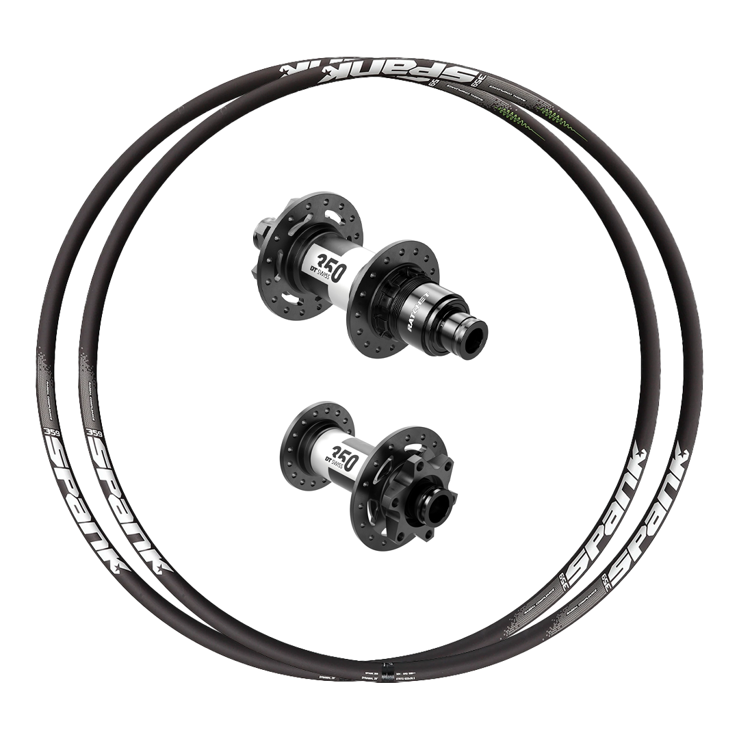 DT Swiss 350 or 350 DEG + Spank 369 (Vibrocore) Custom Alloy Wheels (Front+Rear)