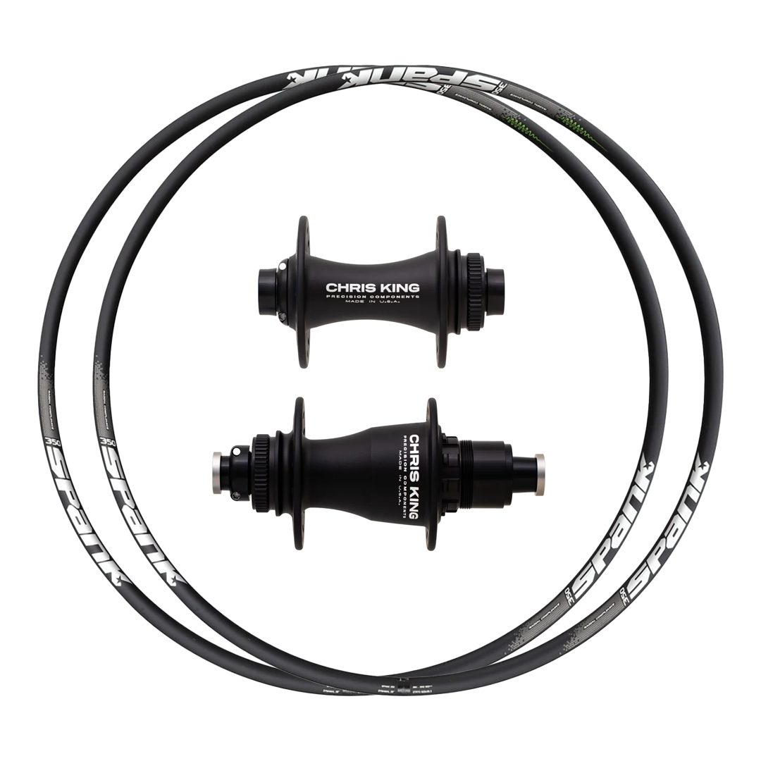 Chris King Hubs + Spank 350 (Vibrocore) Custom Alloy Wheels (Front+Rear)