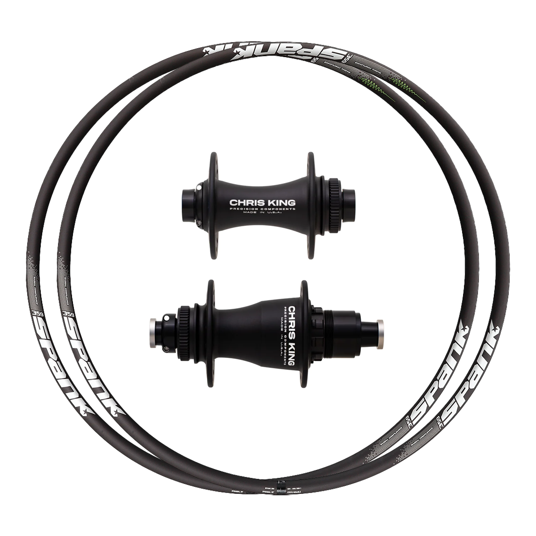 Chris King Hubs + Spank 369 (Vibrocore) Custom Alloy Wheels (Front+Rear)
