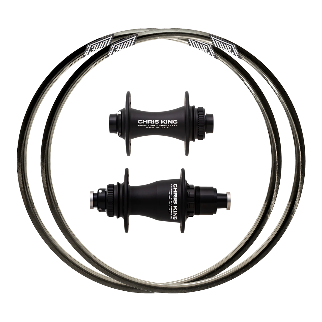 Chris King Hubs + We Are One Convergence Wanderer Custom Carbon Wheels (Front+Rear)