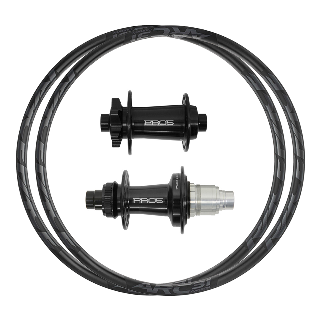 Hope Pro 5 + RaceFace ARC 31 (Carbon) Custom Wheels (Front+Rear)