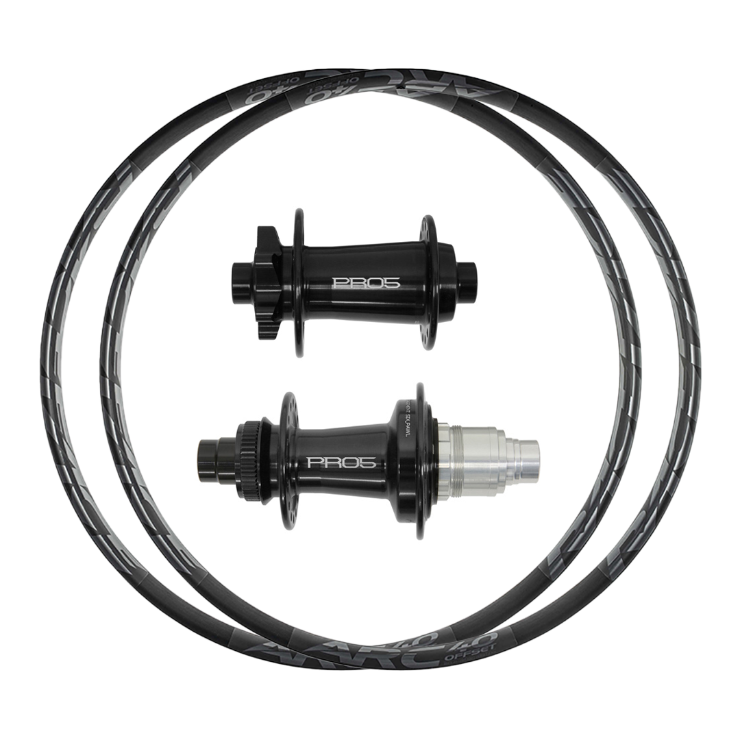 Hope Pro 5 + RaceFace ARC Offset 40 (Alloy) Custom Wheels (Front+Rear)