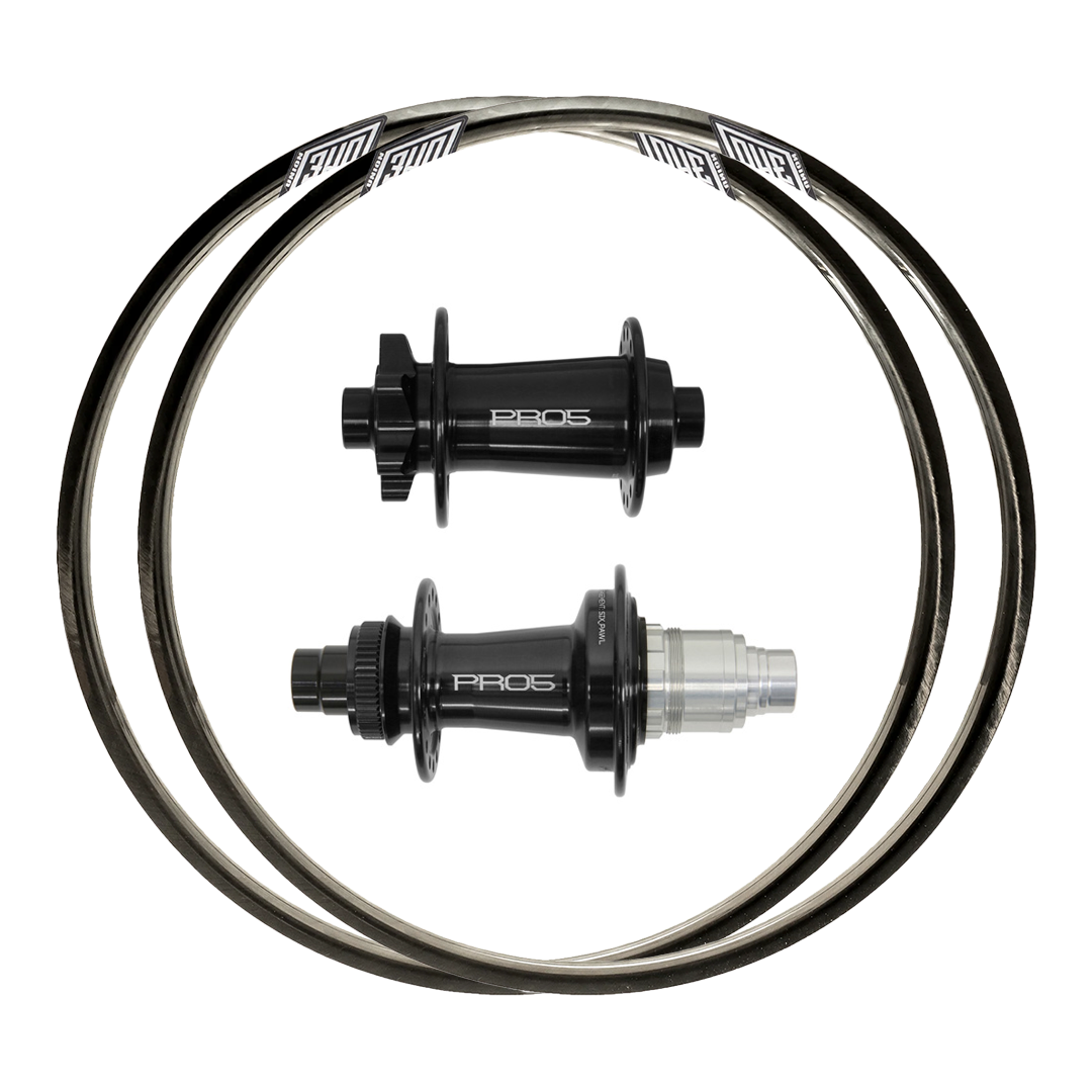 Hope Pro 5 + We Are One Convergence Wanderer Custom Carbon Wheels (Front+Rear)