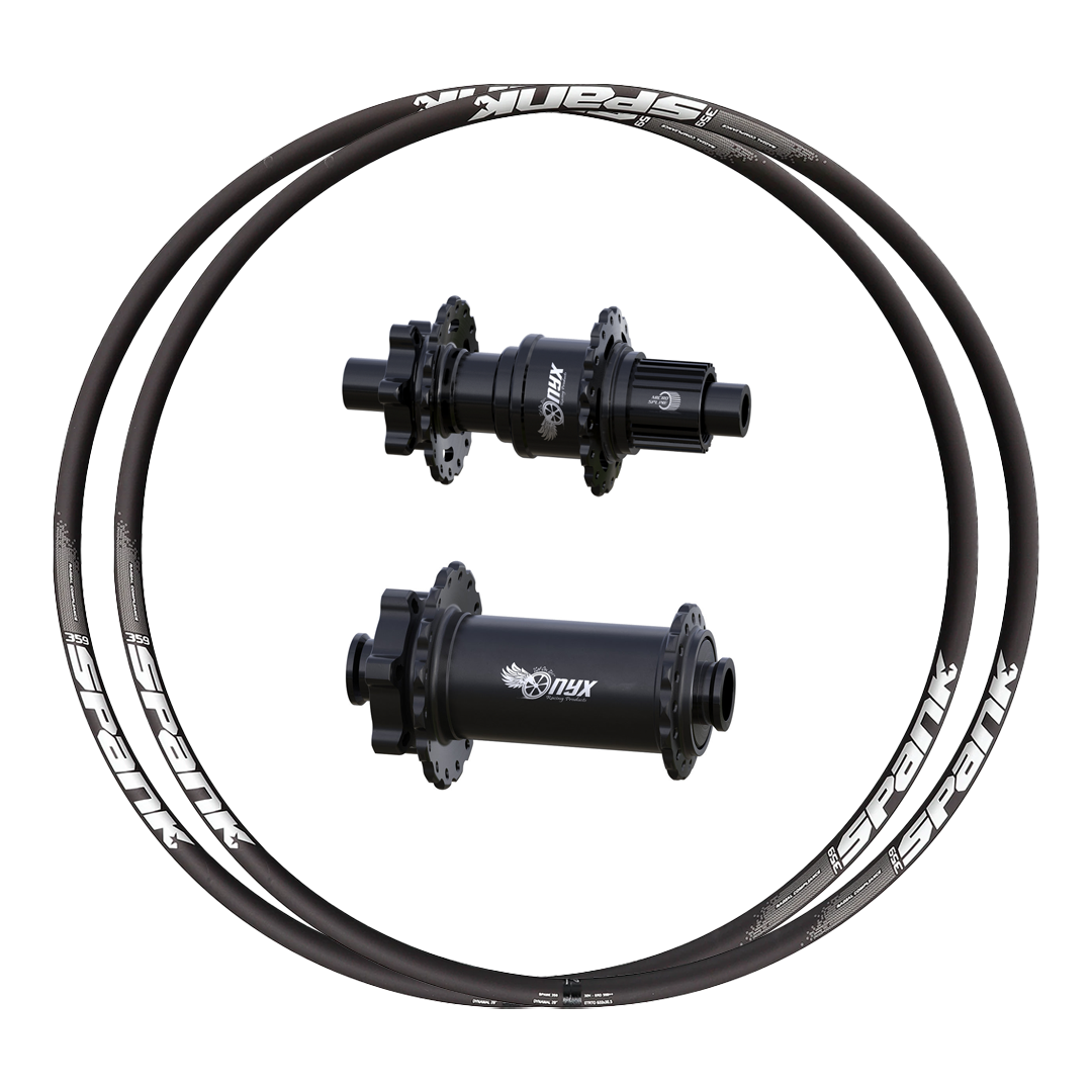 Onyx Vesper + Spank 369 Custom Alloy Wheels (Front+Rear)