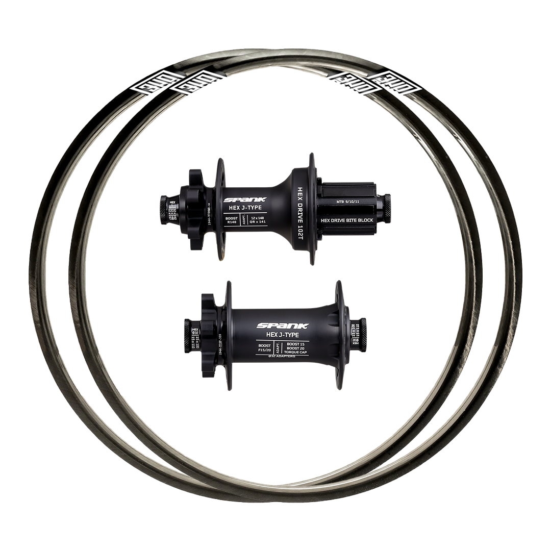 Spank Hex + We Are One Fuse Convergence Wheelset (Front+Rear)
