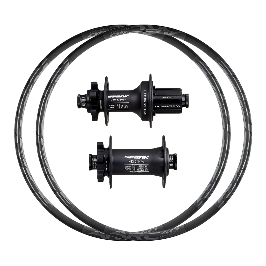 Spank Hex + RaceFace ARC Offset 40 (Alloy) Wheelset (Front+Rear)