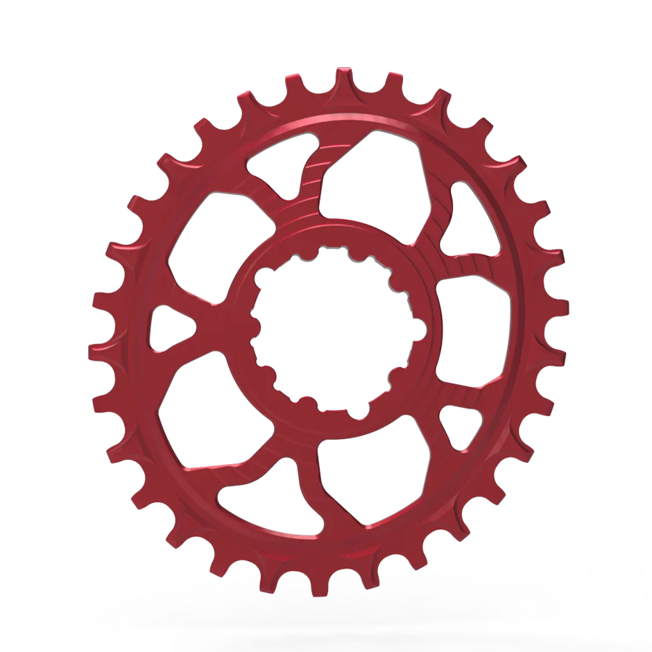 5DEV Oval Chainring - Red 32T 3mm